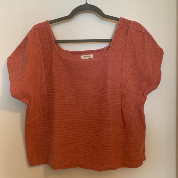 Madewell Ottoman Jacquard Square-Neck Top - Picture 1 of 3